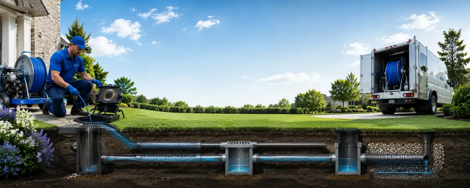 Outdoor drain cleaning information for Meriden, CT